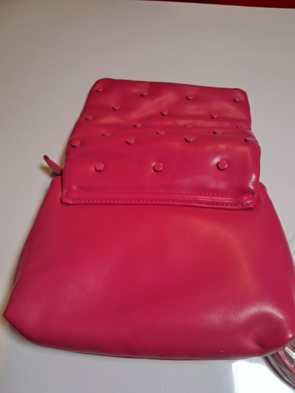 Pink Studded Faux Leather Crossbody Bag - Picture 5 of 8